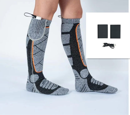 🥳2026 VARMT SALG🥳💞50 000+ SOLGT! 🔥🧦 50 % RABATT! Oppladbare varmesokker – karbonfiber med rask oppvarming, 6000 mAh batteri i opptil 9 timer. Perfekt for ski, fotturer og vintervarme! 🛡️✅