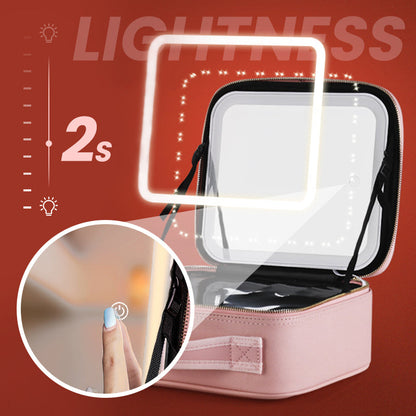 ✨ 48 % RABATT og gratis frakt ✨ Feilfri sminke hvor som helst – Bærbar sminkeveske med LED-speil! ✨