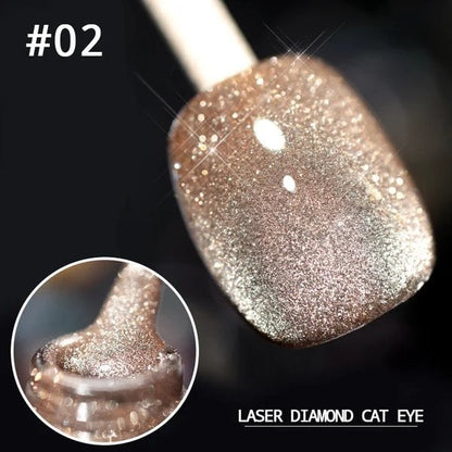💅SISTE DAG MED 48 % RABATT💎Laser Diamond Cat Eye neglelakk💥Kjøp 1 få 1 gratis💥