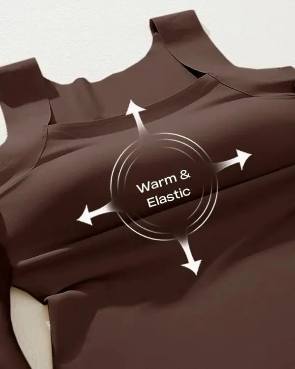 💐Termiske tank-topper med U-hals og innebygd BH for kvinner