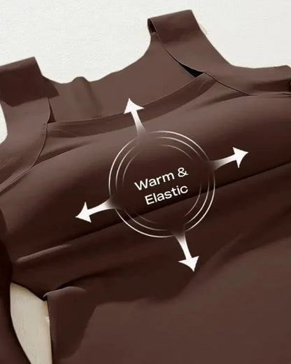 💐Termiske tank-topper med U-hals og innebygd BH for kvinner