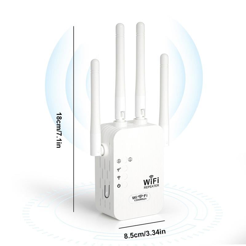 🔥2026 hot salg 🎁1200Mbps Dual Band (5GHz/2,4GHz) WiFi-forlenger dekker 10 000 sq. ft og 50 enheter