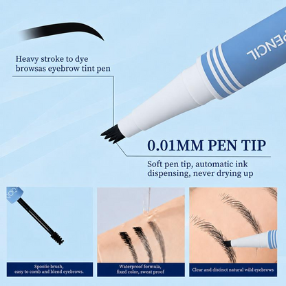 ✍️ 48% RABATT! Vanntett Dobbelspiss Mikroblading Blynpen – 2-i-1 For Naturlige & Definerte Bryn! ✨ 3D Hårstrøk Effekt – Perfekt for Daglig & Langvarig Bruk. 💧 Vanntett & Smudgesikker – Kjøp 3 for 10% Ekstra Rabatt! 💄