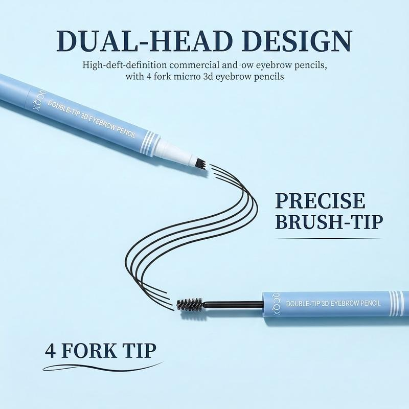 ✍️ 48% RABATT! Vanntett Dobbelspiss Mikroblading Blynpen – 2-i-1 For Naturlige & Definerte Bryn! ✨ 3D Hårstrøk Effekt – Perfekt for Daglig & Langvarig Bruk. 💧 Vanntett & Smudgesikker – Kjøp 3 for 10% Ekstra Rabatt! 💄