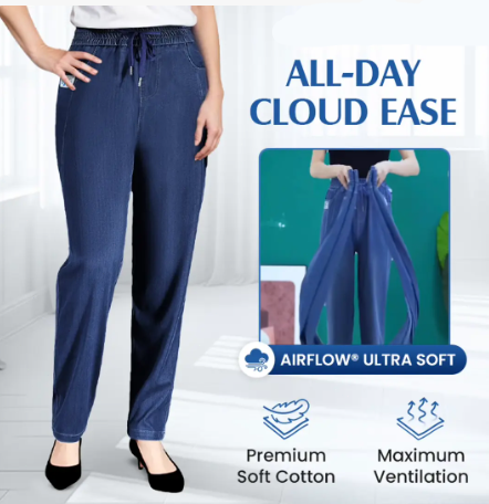 ⏳Begrenset tidsbegrenset 48 % rabatt!!💕👖Høy midje, ultra-elastiske mom jeans