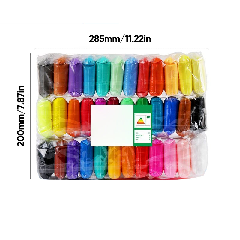 🎨 KJØP 2, FÅ 1 GRATIS! 🎁 36-farget ultralett leire – trygg, giftfri og myk – perfekt for barnas kreativitet og håndverksprosjekter 🌈