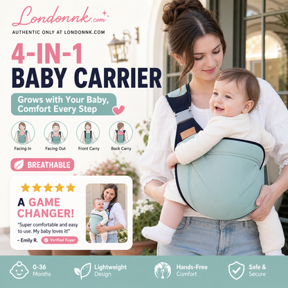 🎉 2026 SALG — Over 30 000 solgt! 👶 4-i-1 pustende babymejer – 0–36 måneder, foran/bak, vendt inn/ut – håndfri komfort for forelder og baby! ✨