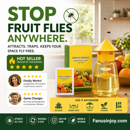 🔥Amazing Discount! 🕸️Get rid of annoying mosquitoes and fruit flies! Indoor and Outdoor Hanging Fly Trap