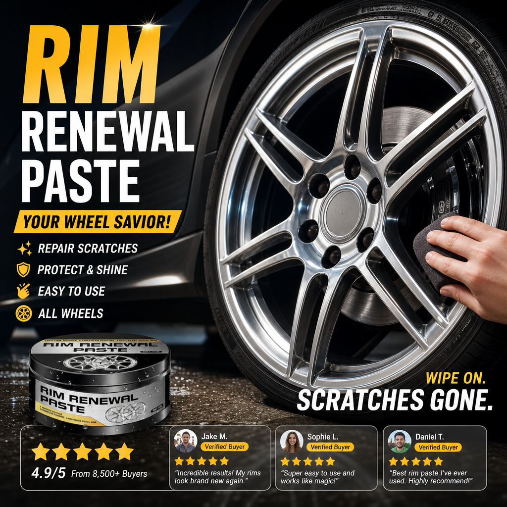 🚗 KJØP 1 FÅ 1 GRATIS! 💞50 000+ SOLGT!✨✨ Alt-i-ett felgrestaureringspasta – Fjerner riper, molekylær binding, trygg for alle legeringer 💎