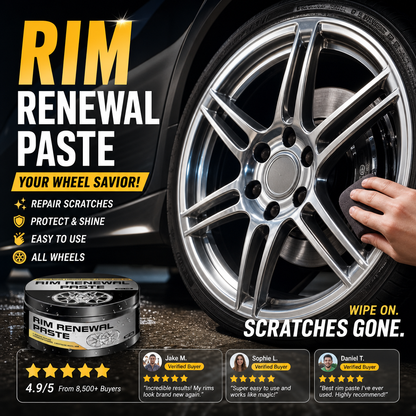 🚗 KJØP 1 FÅ 1 GRATIS! 💞50 000+ SOLGT!✨✨ Alt-i-ett felgrestaureringspasta – Fjerner riper, molekylær binding, trygg for alle legeringer 💎