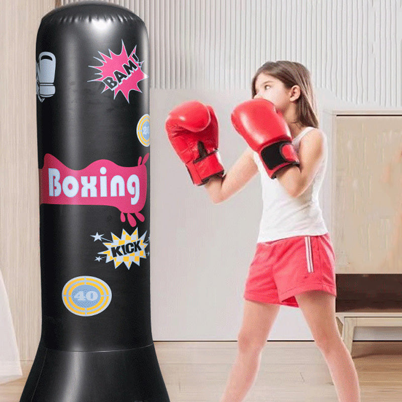 🥊 Oppblåsbar hoppende boksemat for barn! 🤸♂️