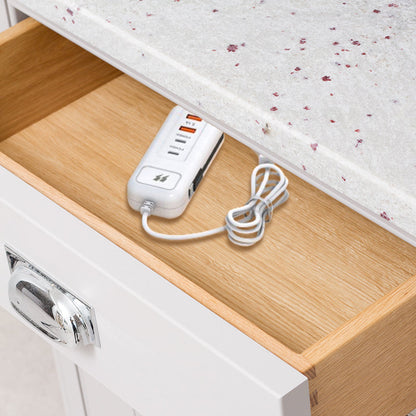 Multifunksjonell hurtigladestikkontakt – 2PD + 2USB