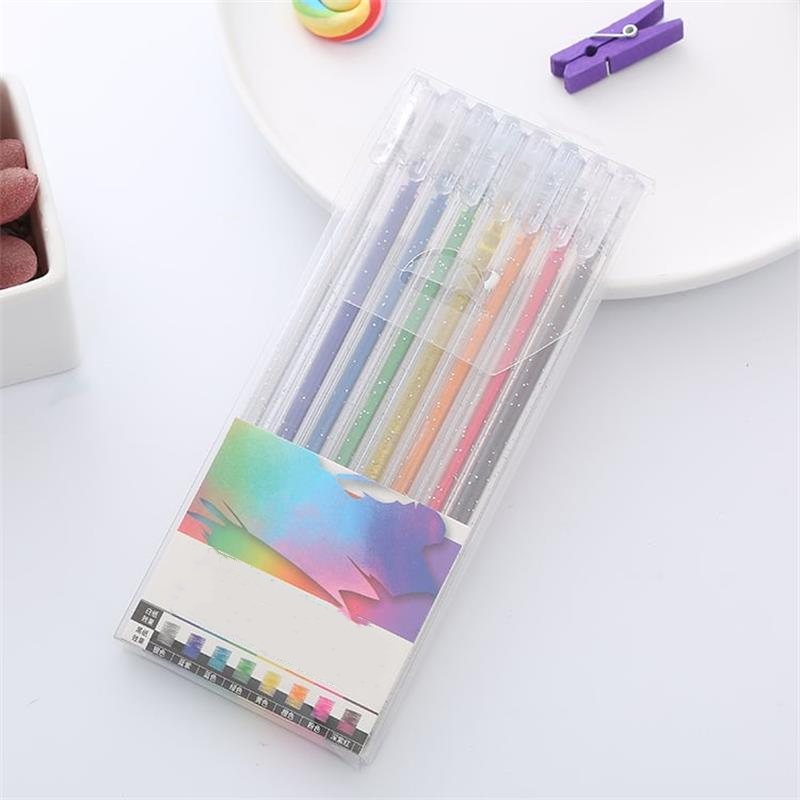 💥 Siste dag! Spesialsalg 🎁Glitter Gelpennsett – Smidig skriving 🎨