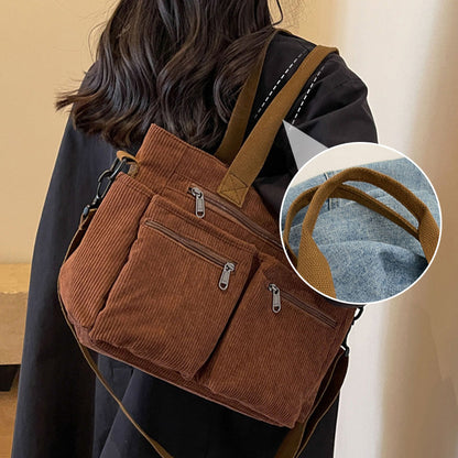 🔥Siste dag: 48% rabatt! ⏰👜Vintage ensfarget skulderveske👜