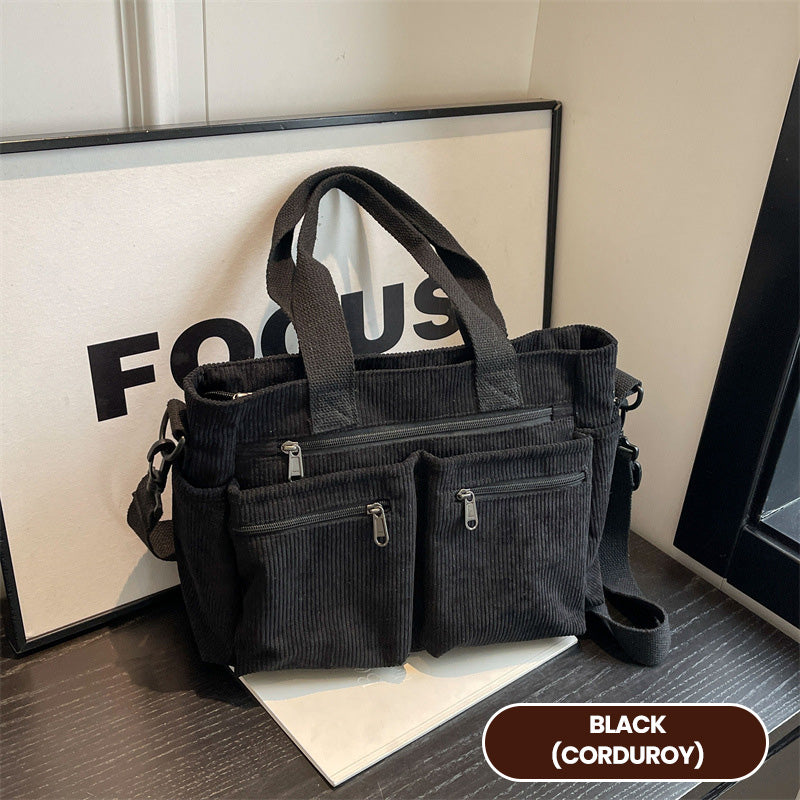 🔥Siste dag: 48% rabatt! ⏰👜Vintage ensfarget skulderveske👜