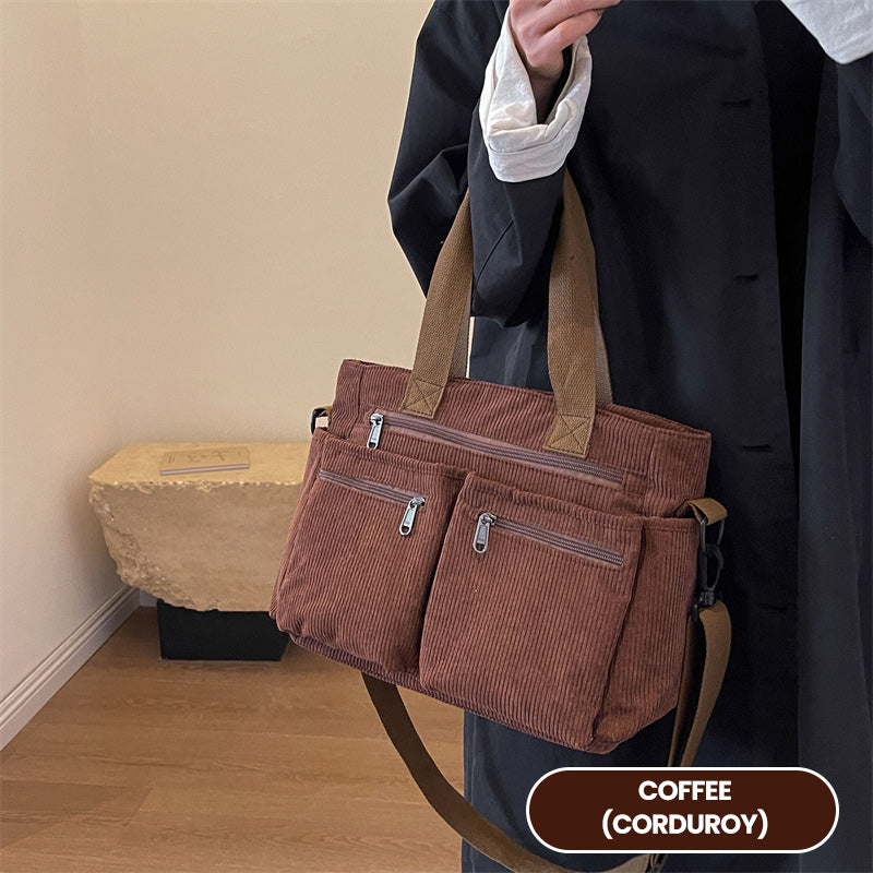 🔥Siste dag: 48% rabatt! ⏰👜Vintage ensfarget skulderveske👜