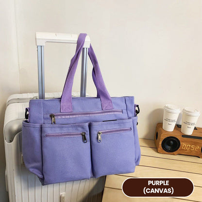 🔥Siste dag: 48% rabatt! ⏰👜Vintage ensfarget skulderveske👜