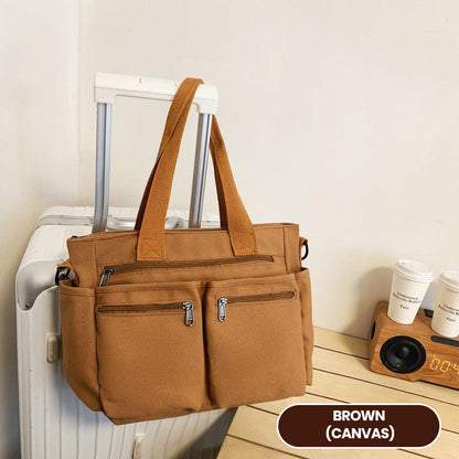 🔥Siste dag: 48% rabatt! ⏰👜Vintage ensfarget skulderveske👜