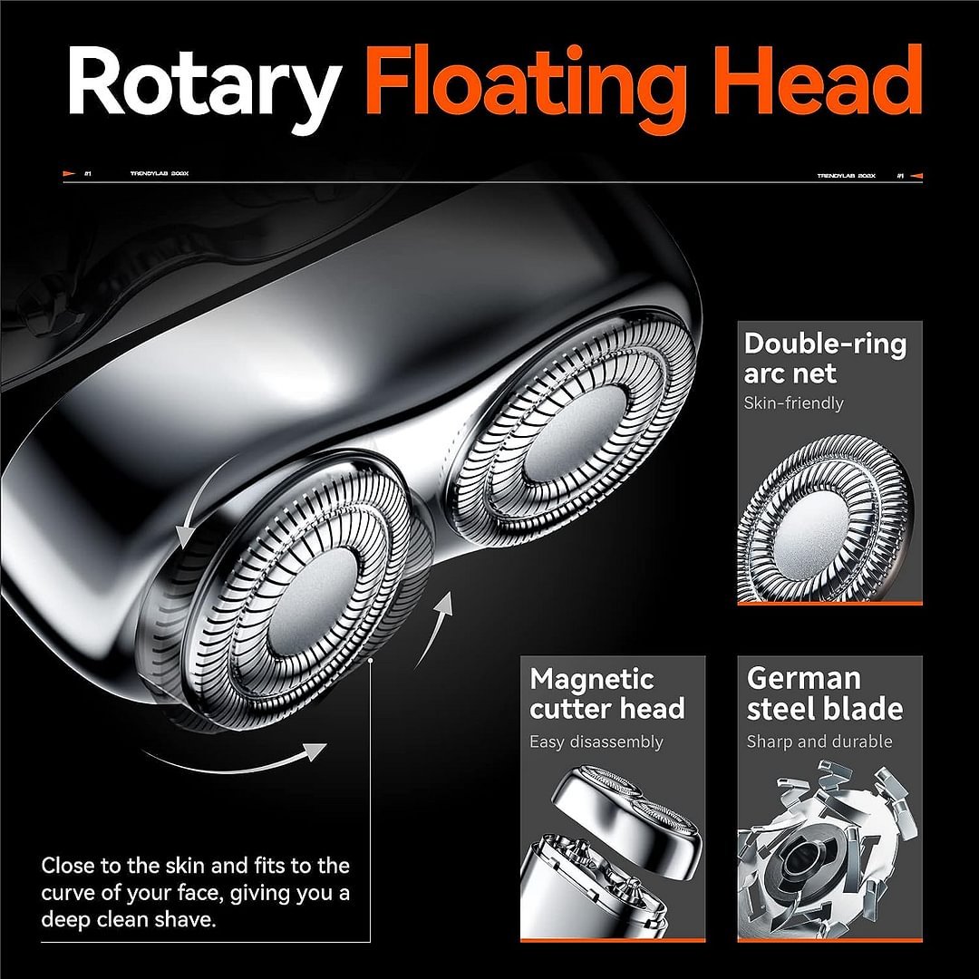 ✨ Hot Sale ✨ 2025 Ny oppgradering av lommebarbermaskiner USB Mini Barbermenn for menn oppladbar vanntett kompakt elektrisk barbermaskin for hjem, bil, reise