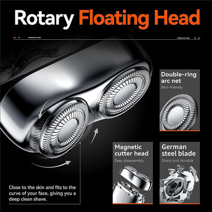 ✨ Hot Sale ✨ 2025 Ny oppgradering av lommebarbermaskiner USB Mini Barbermenn for menn oppladbar vanntett kompakt elektrisk barbermaskin for hjem, bil, reise