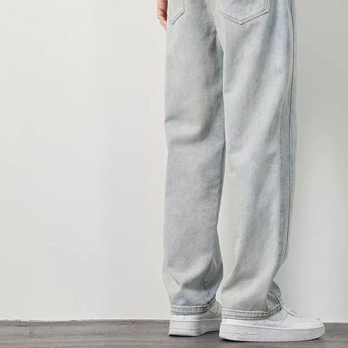 💥⏳HOT SALE🎁Løse, rette jeans for menn👖💥