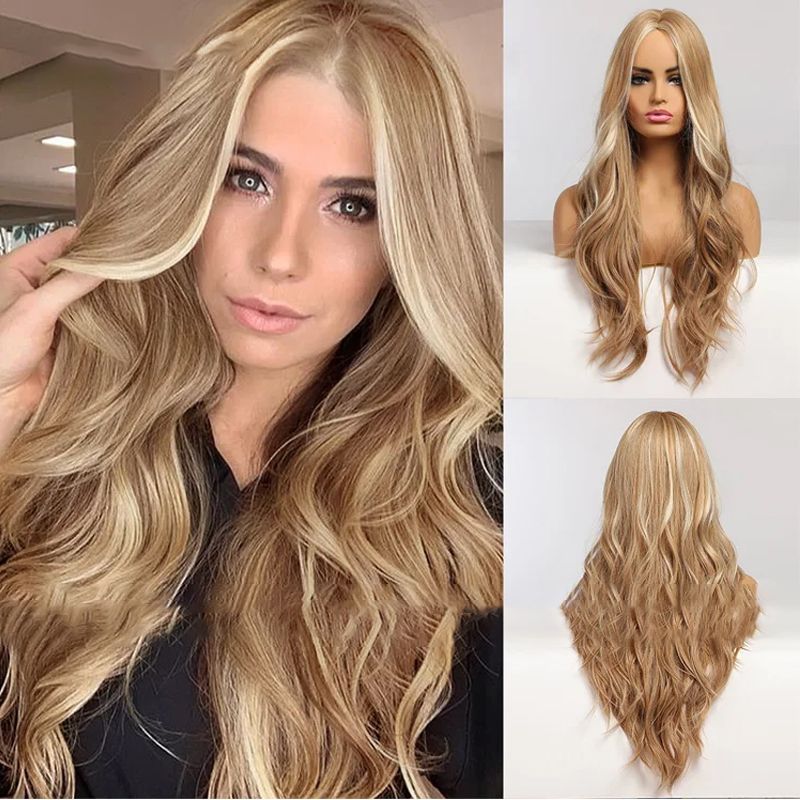 💘Valentine's Special: 50% Off!💇Gorgeous Fluffy Long Curly Wig – Natural, Comfortable & Adjustable!