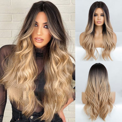 💘Valentine's Special: 50% Off!💇Gorgeous Fluffy Long Curly Wig – Natural, Comfortable & Adjustable!