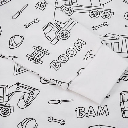 🎄🎅 Julekampanje: DIY-sett med tegneseriefigurer til fargelegging på pyjamaser for barn✨🎁