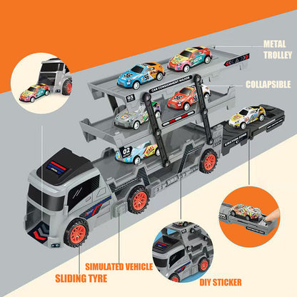 🚚 Lekebiltransport med bilbane og utskyter