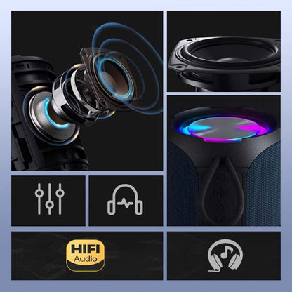 40 W bærbar Bluetooth-høyttaler med RGB-lys