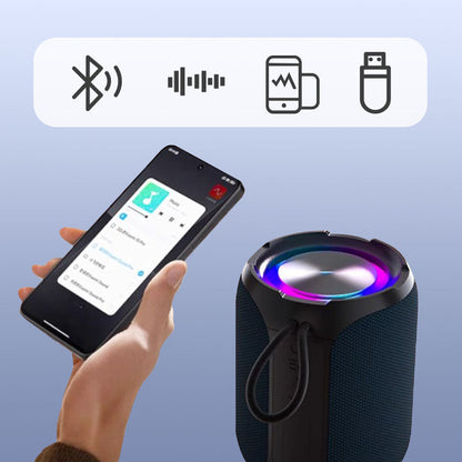 40 W bærbar Bluetooth-høyttaler med RGB-lys