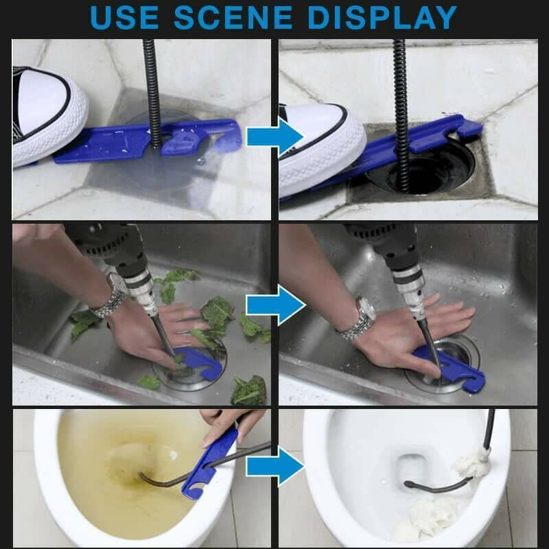 🚿 48 % RABATT! 🎉 Elektrisk fjær til avløpsrens – Kraftig, fleksibel og lett 🪠📦