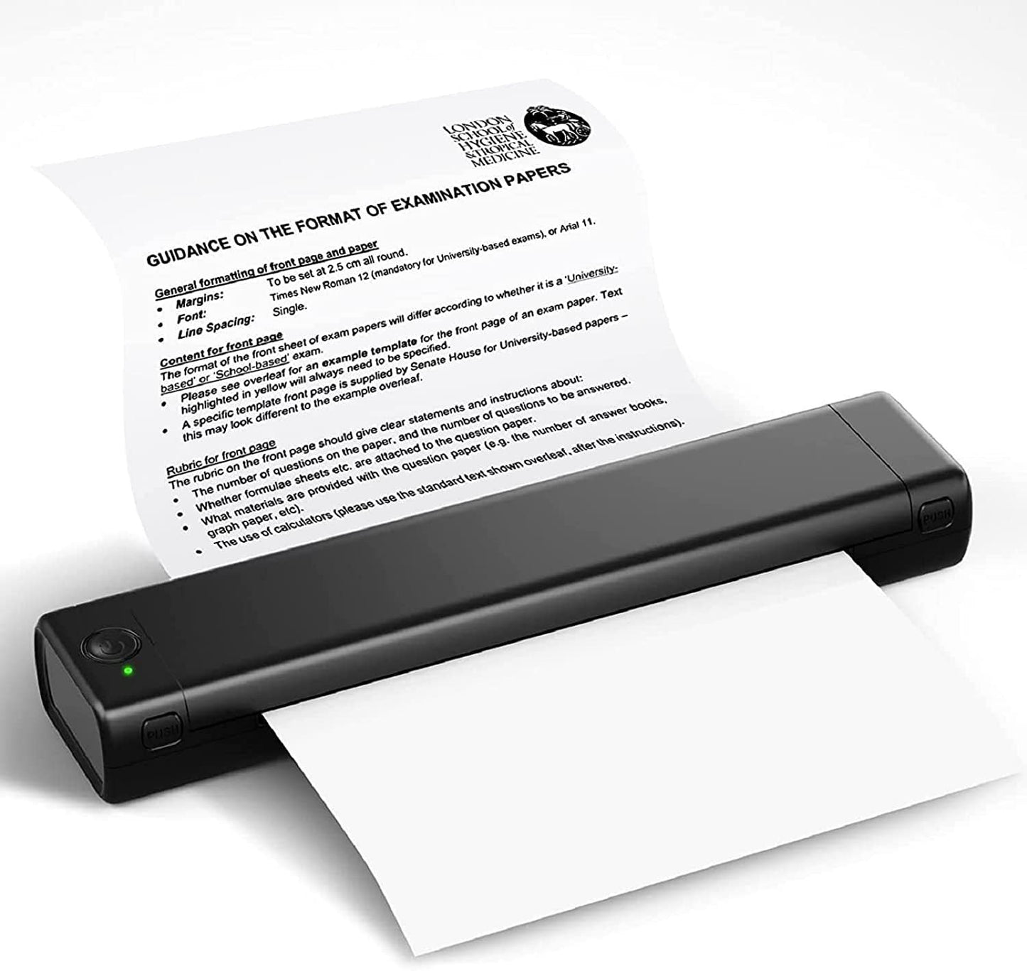 Bærbar trådløs skriver, ideell for bruk på farten, D810 Bluetooth-termisk skriver, støtter papirstørrelse US Letter 8,5 x 11 tommer, inkludert skrivere for tatoveringsstudioer og kontorer.