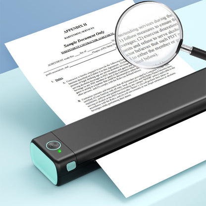 Bærbar trådløs skriver, ideell for bruk på farten, D810 Bluetooth-termisk skriver, støtter papirstørrelse US Letter 8,5 x 11 tommer, inkludert skrivere for tatoveringsstudioer og kontorer.