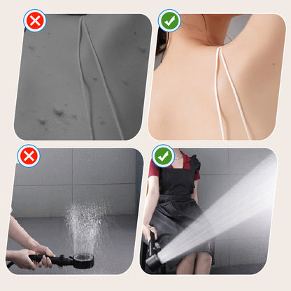 4-Modus Høytrykksdusjhode med Filter