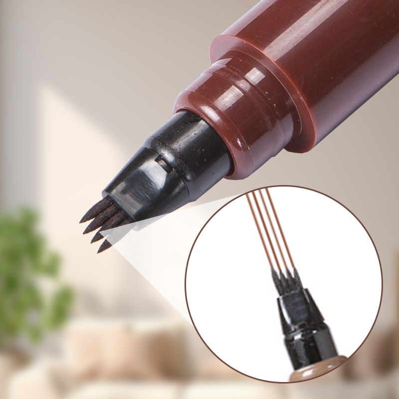 📢📢Kjøp 1 få 2 gratis💄✨Vanntett 4-i-1 skjegg- og øyenbrynspenn - Varig og flekkfri