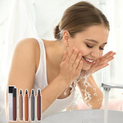 📢📢Kjøp 1 få 2 gratis💄✨Vanntett 4-i-1 skjegg- og øyenbrynspenn - Varig og flekkfri