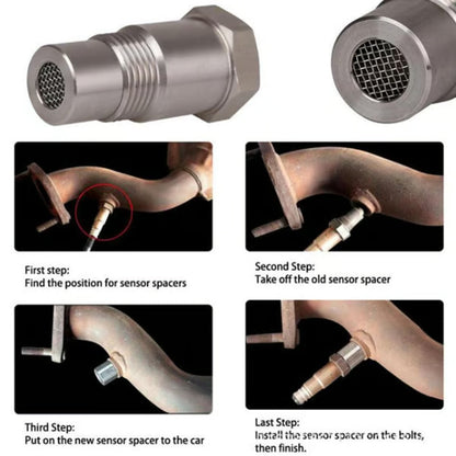 🚗 50 % rabatt nå ✨ Adapter til oksygensensorfilter – kompakt og varmebestandig 🔧