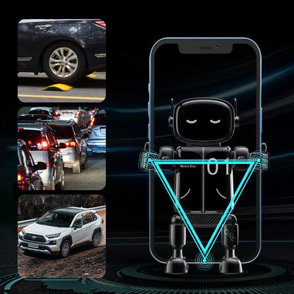 Monter telefonen din umiddelbart! 360° roterbar robottelefonholder til bilen