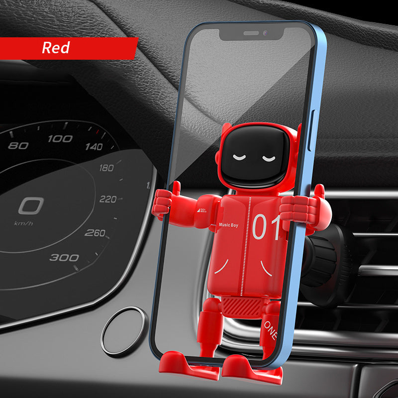 Monter telefonen din umiddelbart! 360° roterbar robottelefonholder til bilen