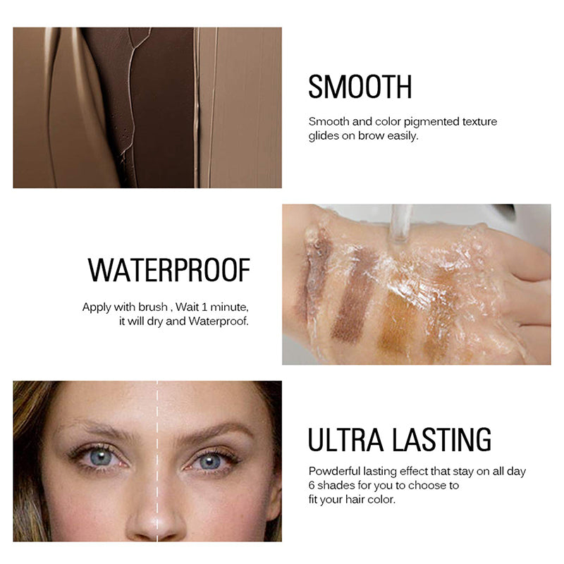 🔥Kjøp 1 få 1 gratis💗3D Long Lasting Water Resistant Smudge Free Eyebrow Cream