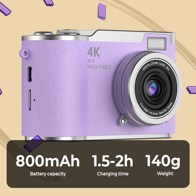 💐48 % RABATT! 4K berøringsskjermkamera – Del dine favorittøyeblikk ✨📱【Spesialtilbud】