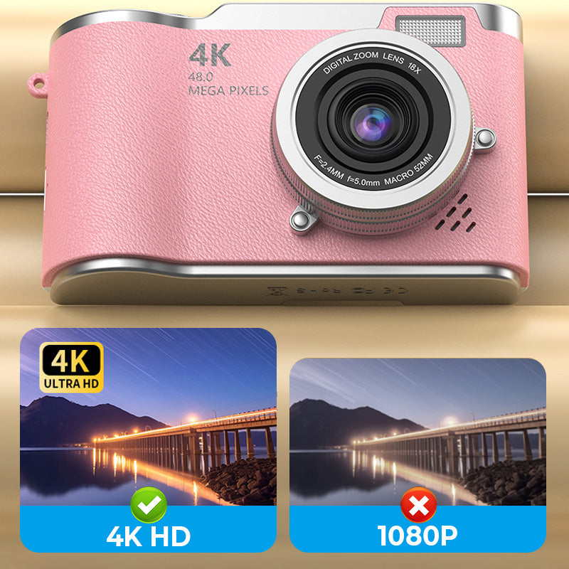 💐48 % RABATT! 4K berøringsskjermkamera – Del dine favorittøyeblikk ✨📱【Spesialtilbud】