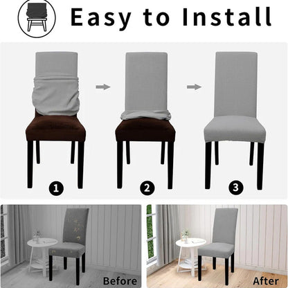 🪑Gi enhver stol et nytt utseende på et øyeblikk! Skli-fritt, elastisk overtrekk i ett stykke
