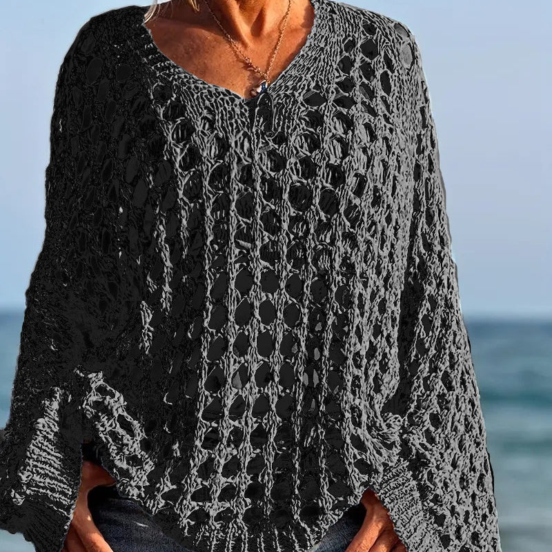 ⏳Begrenset tidsbegrenset 48 % rabatt⏰Heklet strikketopp til dame🧶👚