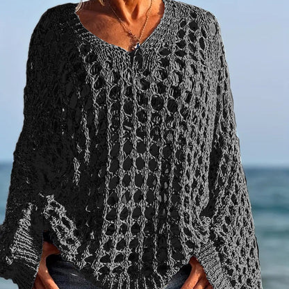 ⏳Begrenset tidsbegrenset 48 % rabatt⏰Heklet strikketopp til dame🧶👚