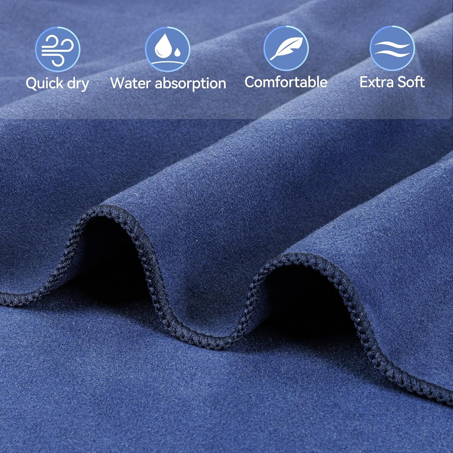 🏖️Sommertilbud 48 % RABATT🌞🌊Håndkle til solseng i veske med lommer til oppbevaring