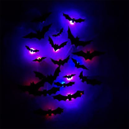🦇3D Fladdermus LED vegglampe dekorasjon
