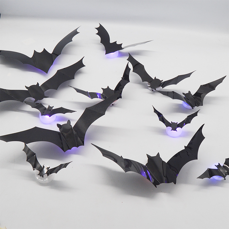 🦇3D Fladdermus LED vegglampe dekorasjon