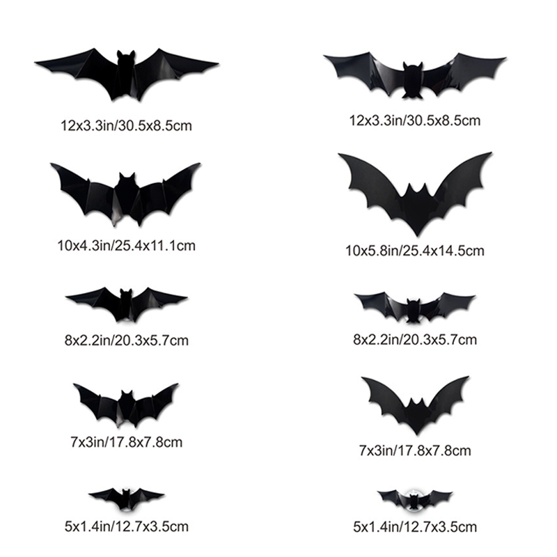🦇3D Fladdermus LED vegglampe dekorasjon